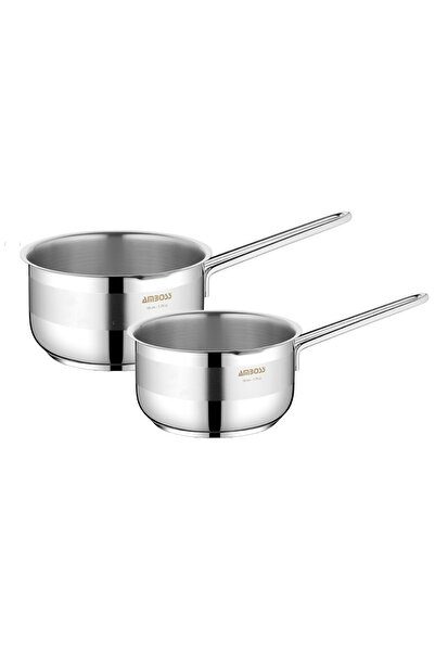 Amboss 2 Piece Stainless Steel 16-18 cm Food Set Milk Jug Without Lid