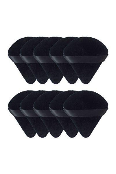 Choice3 10pcs black 10/20Pcs Triangle Velvet Powder Puff Pizza Flours Mini Face Makeup sponge Cosmetics Wash