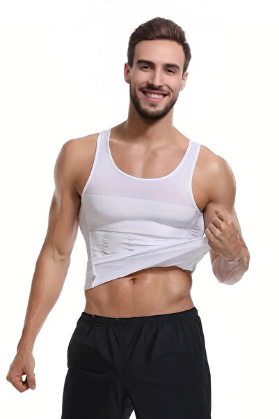 ALEXANDER HUD Men's Toning Corset Tank Top – Chest, Waist and Abdomen Shaping Slimming