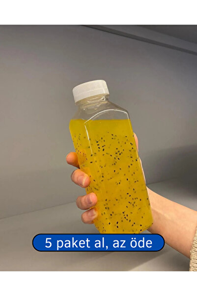 Erbaşlar 16 Adet 500 ml Detoks, Meyve Suyu, Suluk, Sporcu,diyet Beslenme-boş Pet Şişe (BEYAZ KİLİTLİ KAPAKLI)