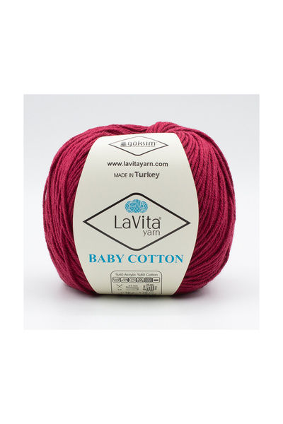 LaVita Yarn Бебешка памучна амигуруми и прежда за ръчно плетене 40% акрил 60%...