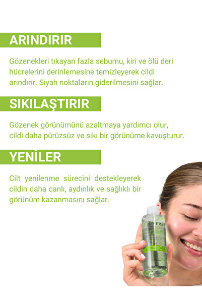 JUVERA Cosmeceuticals Salisilik Asit Içerikli Siyah Nokta Karşıtı Ve Gözenek Sıkılaştırıcı Yenileyici Tonik 200ml