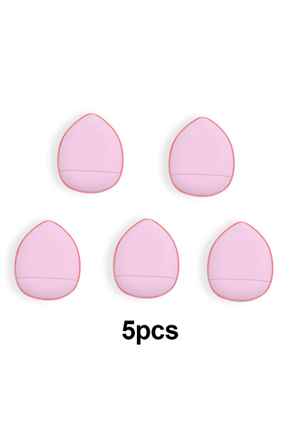 Choice9 5 pink in bag 5/10Pcs Mini Finger Puff Foundation Small Air Cushion Powder Sponge Face Concealer BB