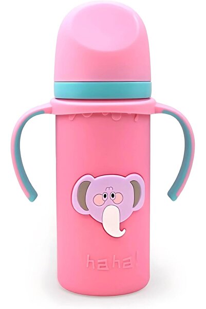 Twisoo زجاجة حليب زجاجية للأطفال 3 في 1 - زجاجة رضاعة خالية من مادة BPA مع غط...