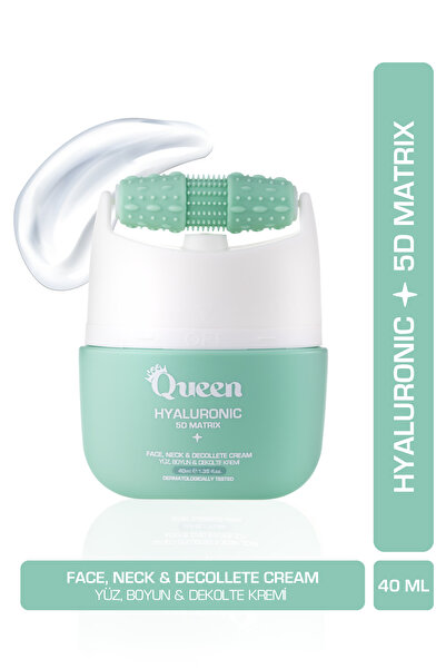 ICEQUEEN كريم حمض الهيالورونيك الماسي 5D من آيس كوين للوجه والرقبة ومنطقة العنق