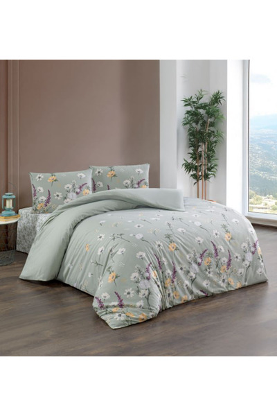 Kristal By Taç طقم غطاء لحاف قطني من رانفورس لسرير مزدوج للربيع