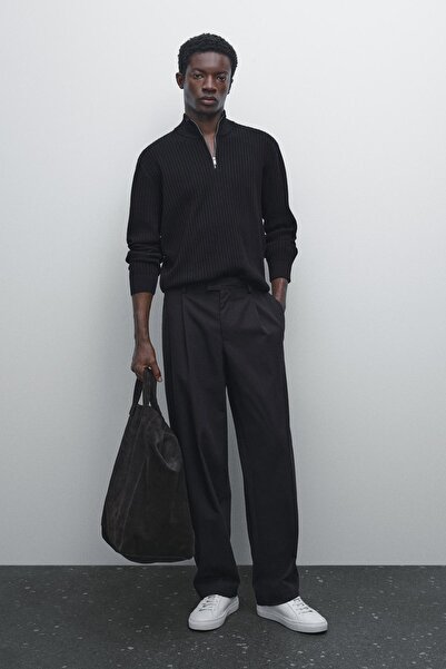 Massimo Dutti Dik yaka triko kazak