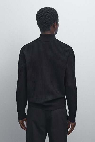 Massimo Dutti Dik yaka triko kazak