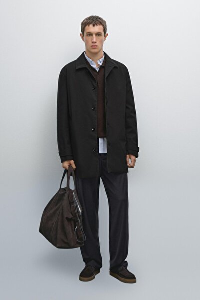 Massimo Dutti Su itici kumaş trençkot