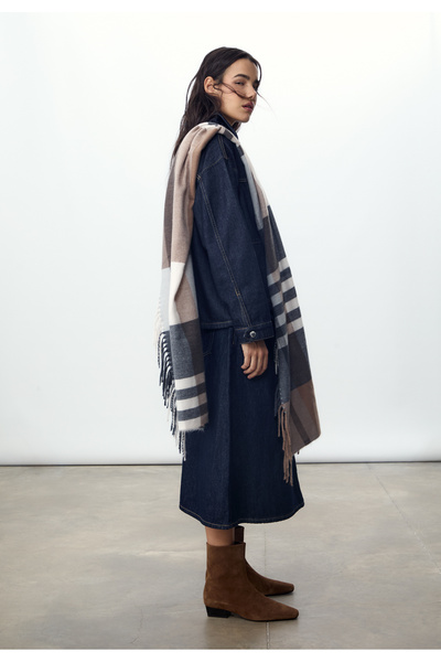 Stradivarius Düz deri bot