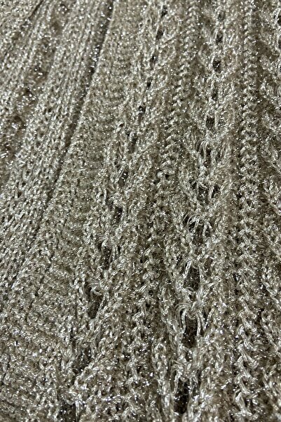 Çt Çeyizci Tekstil Весільний жилет, жилет з блискітками, жилет з плетінням, жилет для подарунка, весільний жилет з блискітками - Капучино