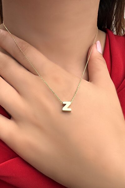 Altınaşkı Üç Boyutlu Harf Altın Kolye