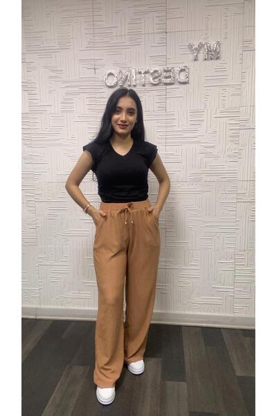 My Destino Bürümcük Loose Cut Trousers with Pockets