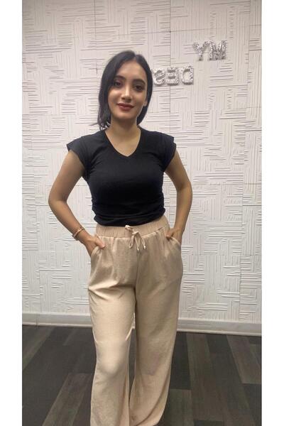 My Destino Bürümcük Loose Cut Trousers with Pockets