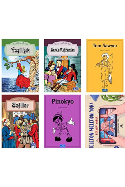 Parıltı Yayınları Ortaokul Okuma Seti 6 Kitap Set Telefon Melefon Yok! Şermin...
