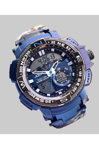 Joefox Analog Digital Metal Kayış Kol Saati