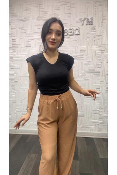 My Destino Bürümcük Loose Cut Trousers with Pockets