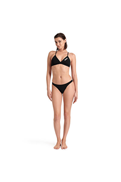 ARENA Team Swim Bottom Solid Women Black Swimmer Bikini Bottom 004769550