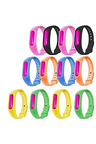 eZmart Set 12 brățări anti-țânțari, pentru adulți și copii, efect repelent până la 720h, 100%