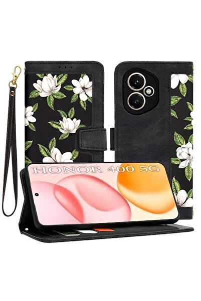 Stef's Cat Θήκη για Honor 400, FlipCraft, I33, Οικολογικό δέρμα, Λουλούδια τη...