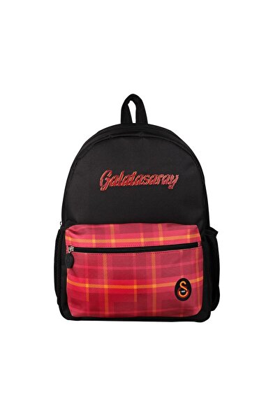 Galatasaray Original Licensed Sports Red Plaid Children's Backpack