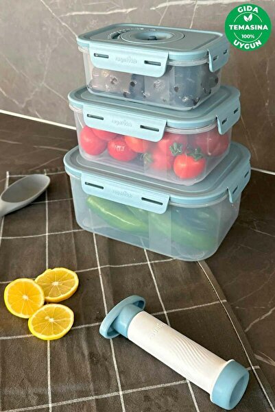 Prima Nova Primanova Seoul Vacuum Fresh Produce Storage Container Set of 3