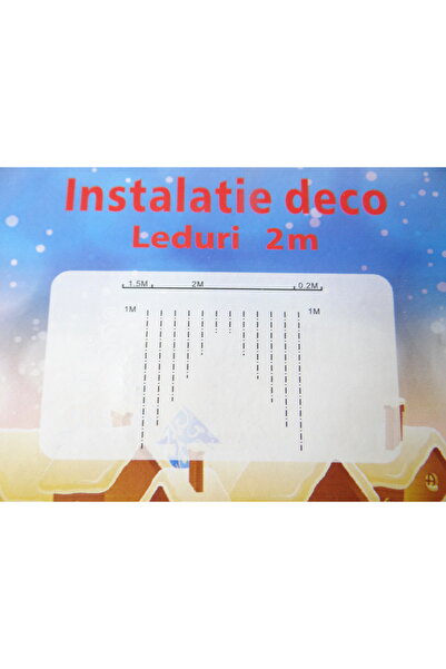 SDX Market Instalație de Crăciun 2mx0.6m, Cortină arc multicoloră, 110 LED-ur...