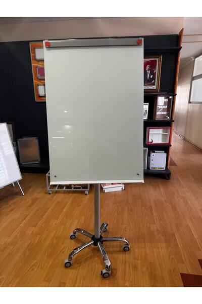 Panda 70X100 CAM BEYAZ YAZI TAHTASI FLİPCHARTLI 5 TEKERLEKLİ AYAKLI