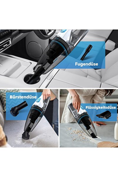 OEM Aspirator portabil Anktel PowerClean 2400, 9000 Pa cu iluminare LED, umed și uscat