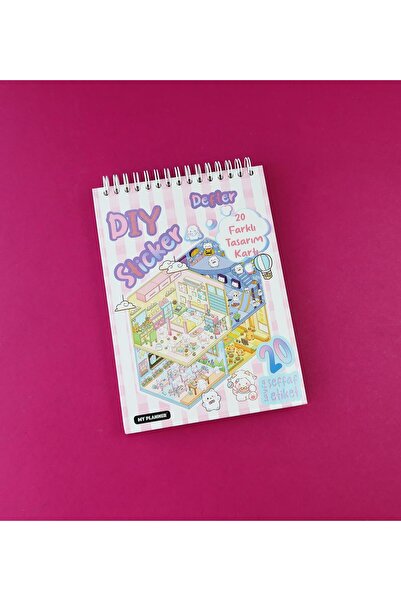 Gift Moda Caiet de autocolante 5D pentru scenă - (20 de scenă + 20 de autocol...