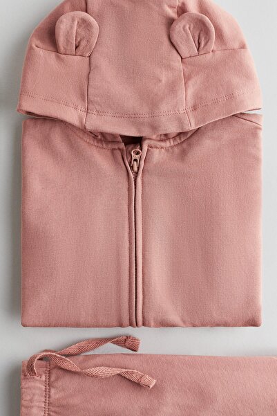 H&M 2 Parçalı Kapüşonlu Üst ve Jogger Pantolon Set