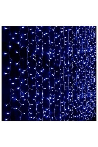 SDX Market Instalație de Crăciun 3m/3m, Cortină, Albastru, 352 LED-uri, SDX, ...