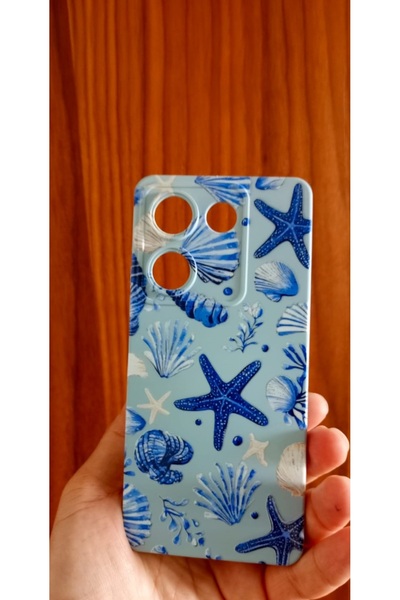 Newon Tecno Camon 20/20 Pro Ocean Shell Printed Inside Velour Silicone Phone Case Cover