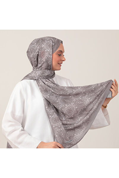 ipekistanbul Şal din mătase de bumbac - Model Mandala - Mink