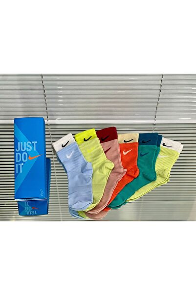 Nike Multicolored unisex long socks, pack of 6, universal size