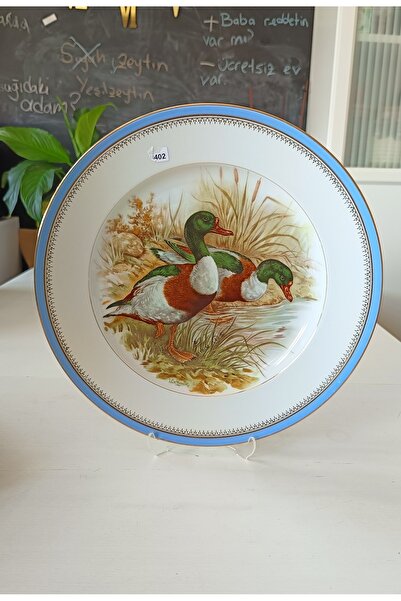 Fransız Limoges Nurantik Limoges Antique Porcelain Wall Plate 32 cm
