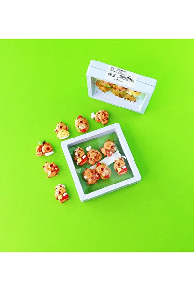 Gift Moda 6'lı Capybara 3D Sticker Seti