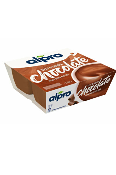Alpro حلوى شوكولاتة الصويا 4 × 125 جم، 100% نباتية وخالية من منتجات الألبان، مناسبة للنباتيين × 4 عبوات