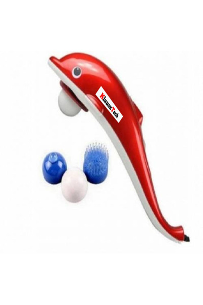 KlaussTech Aparat de masaj ergonomic, cu vibrații și infraroșu, în formă de d...