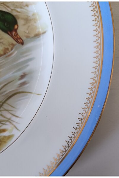 Fransız Limoges Nurantik Limoges Antique Porcelain Wall Plate 32 cm