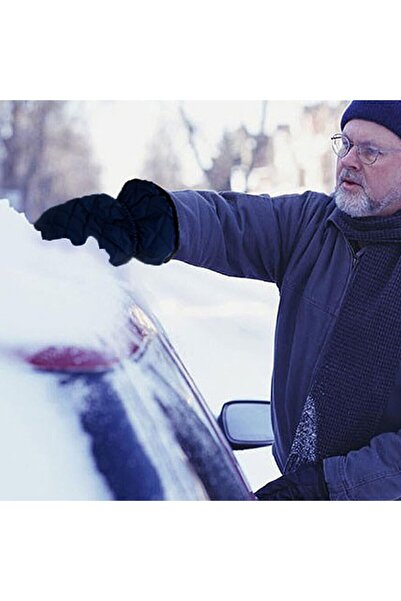 Flippy Glove and Snow Scraper Set Flippy, Waterproof, Cotton Insulation, 31 x 15 cm, Black