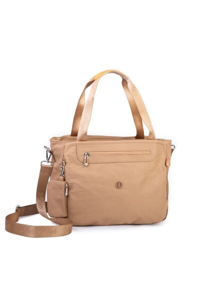 Nas Bag Umăr și cruce pentru femei, țesătură ușoară, rezistentă la apă, nisip