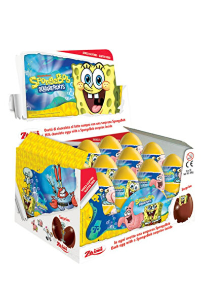 Zaini مجموعة سبونج بوب (24 بيضة شوكولاتة) 480 جرام