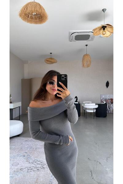 Buket Teke Φόρεμα μαντόνα από ανθρακί