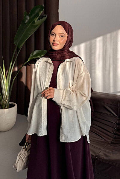 LOCCO Γυναικείο φόρεμα με μηδενικό μανίκι μπορντό