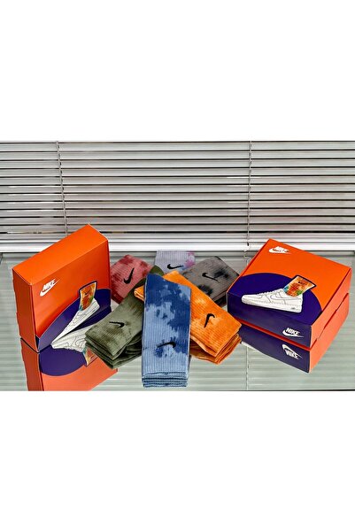 Nike Șosete lungi unisex multicolore, pachet de 6, mărime universală