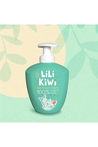LILIKIWI Gel de spălat pe mâini pentru copii – 100% , fără săpun, parfum măr verde, 250 ml
