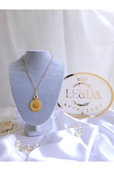 LE&DA Accessory Gemici Kilitli Kolye,Altın Takılan kolye,Çelik Ataç Zincirli ...