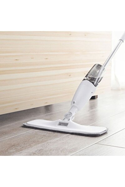 Flippy Flat mop, Flippy, with sprayer, for household use, microfiber mop refill, 125x40 cm, Black/White