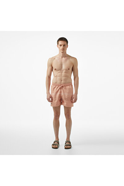 Lacoste Erkek Regular Fit Baskılı Bej Mayo